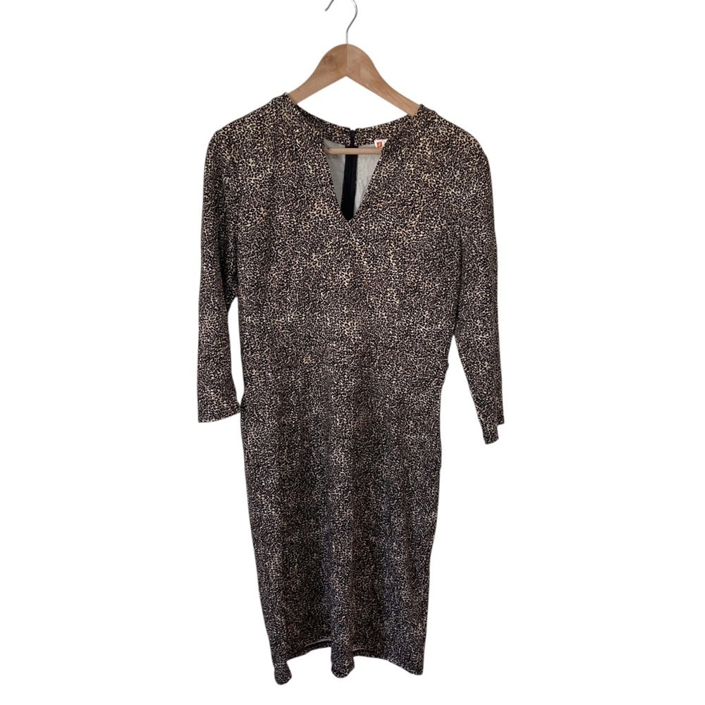 Jude Conally NWT Leopard Animal Print Faux Wrap Dress Size Small